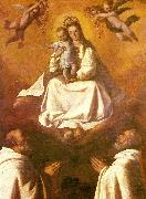 Francisco de Zurbaran the virgin of mercy with two mercedarians Germany oil painting artist